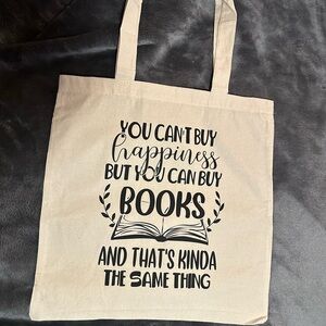 Custom Tote Bag with Book Quote - Reusable